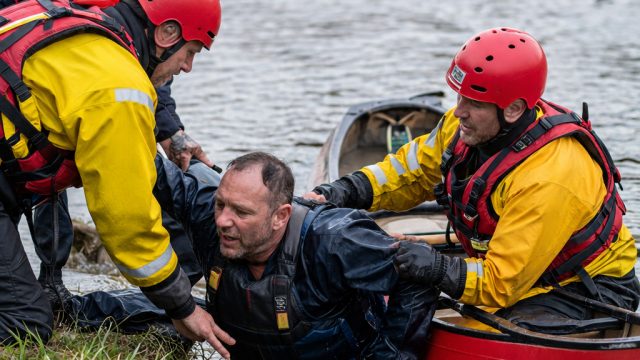 Heroic Rescue: Canoeist Saved After Capsizing in Sandwich | 